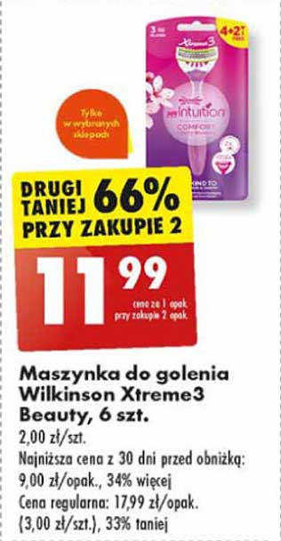 Maszynka do golenia Wilkinson Xtreme3 Beauty, 6 szt.