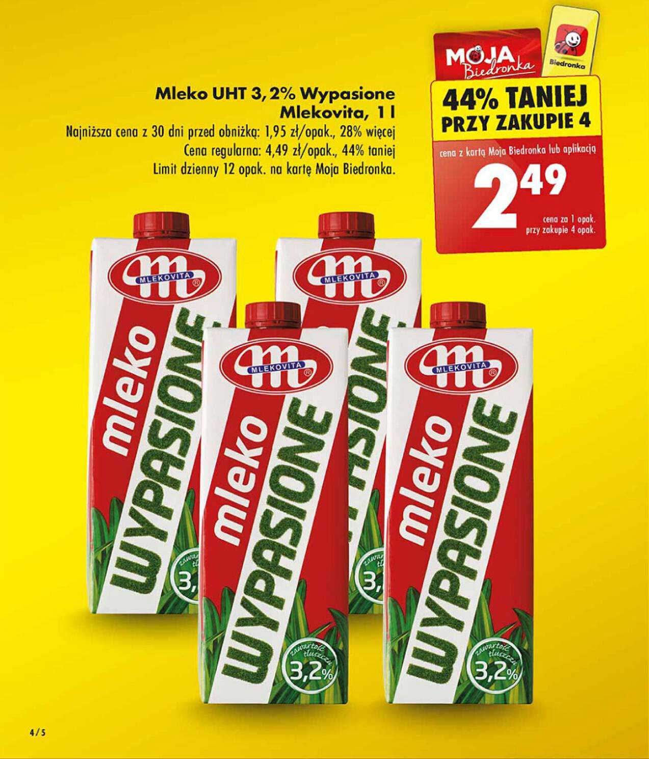 Mleko UHT 3,2% Wypasione Mlekovita
