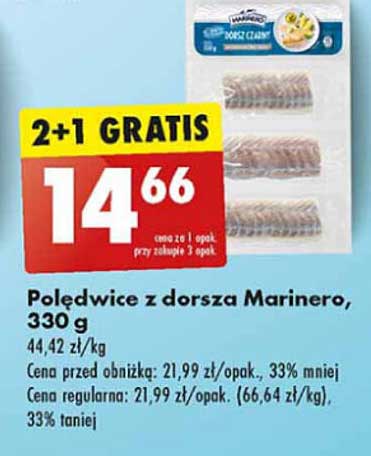 Poledwice z dorsza Marinerо, 330 g