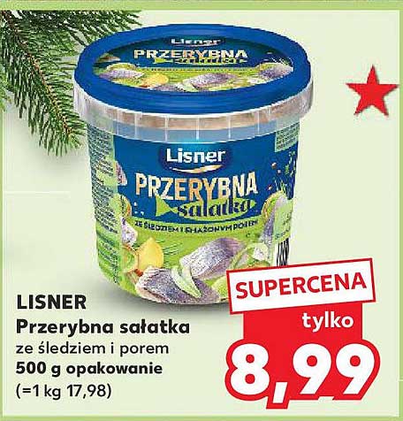 LISNER Przerybna sałatka ze śledziem i porem