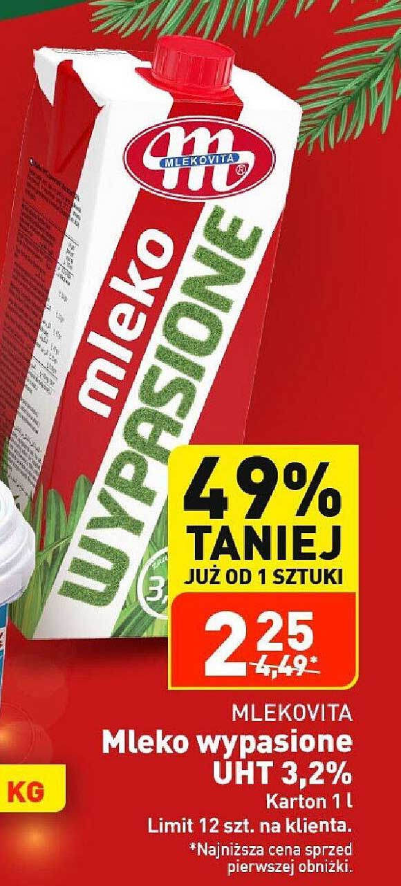 Mleko wypasione UHT 3,2%