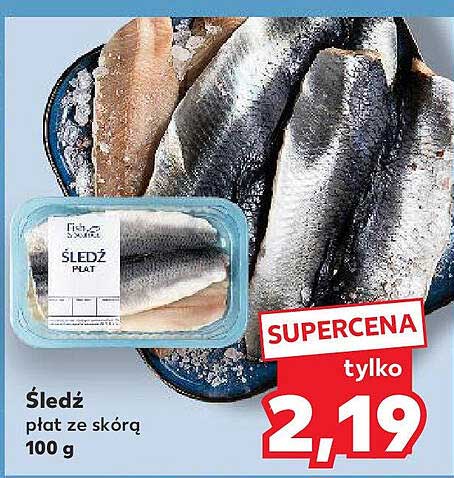Śledź płat ze skórą