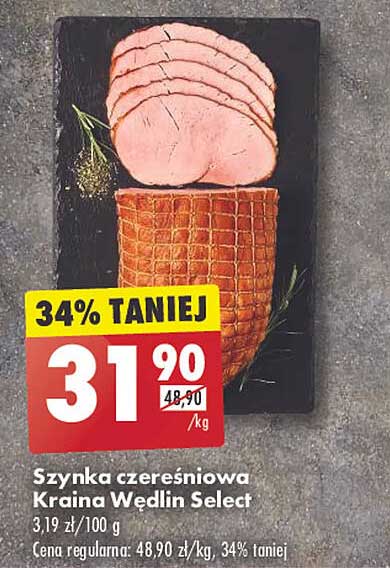 Szynka czereśniowa Kraina Wędlin Select