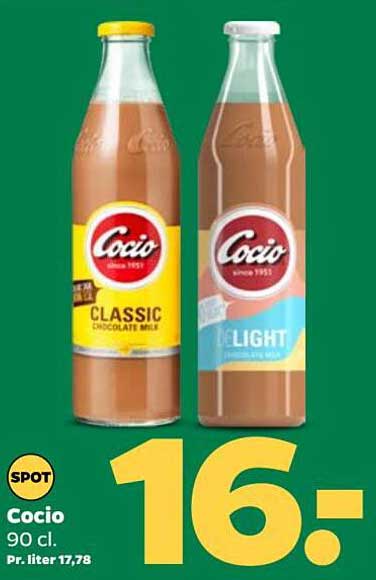 Cocio Classic Chocolate Milk, Cocio DeLight Chocolate Milk