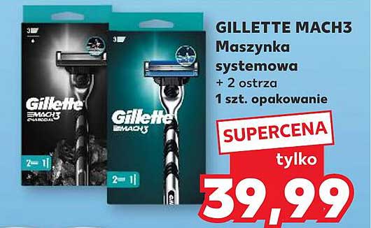 GILLETTE MACH3 Maszynka systemowa + 2 ostrza