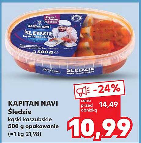 KAPITAN NAVI Śledzie kąski kaszubskie