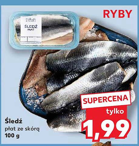 Śledź płat ze skórą