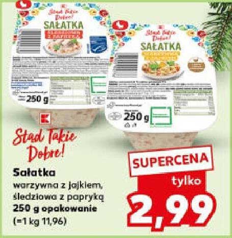 Sałatka warzywna z jajkiem, śledziowa z papryką