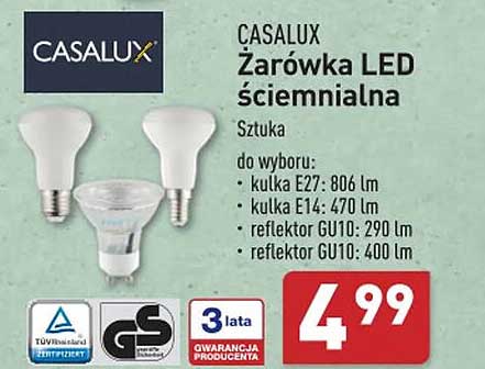 CASALUX Żarówka LED ściemnialna
