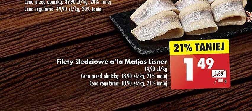 Filety śledziowe a'la Matjas Lisner
