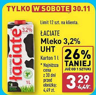 ŁACIATE Mleko 3,2% UHT