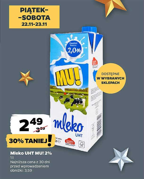 Mleko UHT MU! 2% 1l
