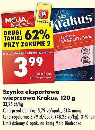 Szynka eksportowa wieprzowa Krakus