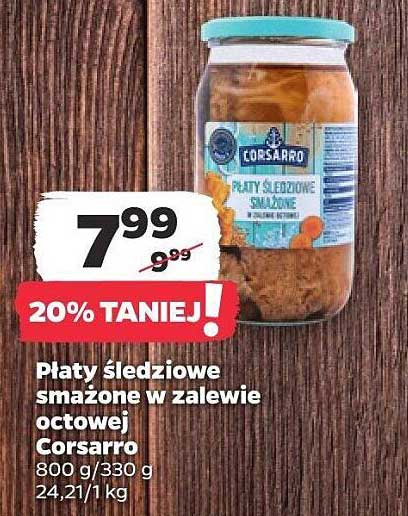 Płaty śledziowe smażone w zalewie octowej Corsarro