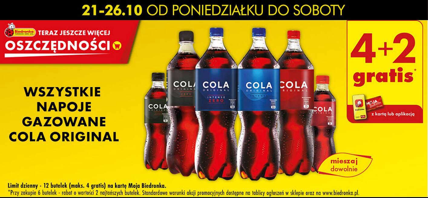 WSZYSTKIE NAPOJE GAZOWANE COLA ORIGINAL