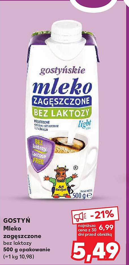 Mleko zagęszczone bez laktozy