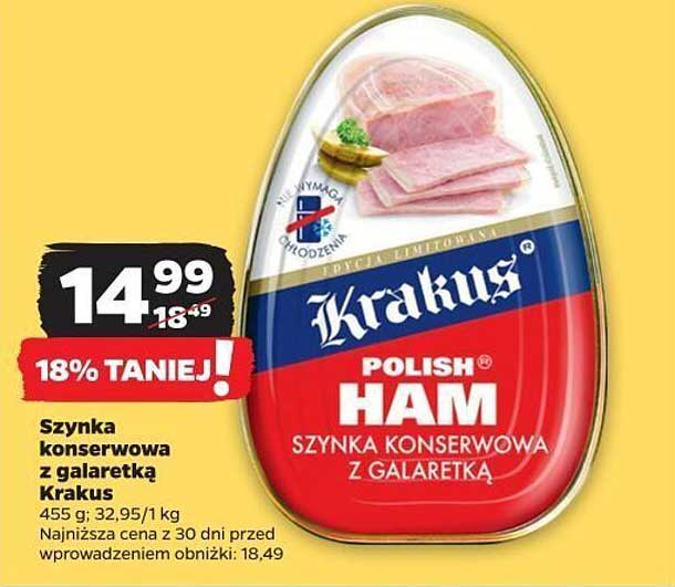 Szynka konserwowa z galaretką Krakus