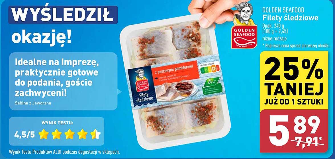 Filety śledziowe z suszonymi pomidorami