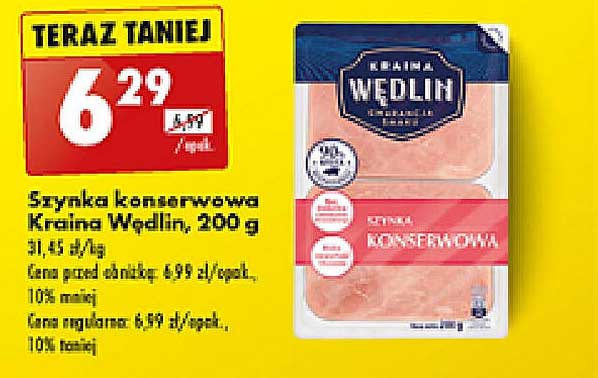 Szynka konserwowa Kraina Wędlin, 200 g