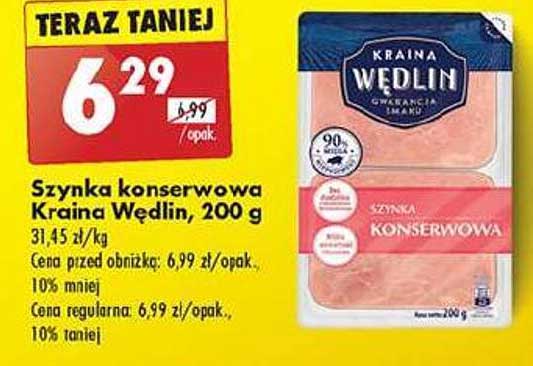 Szynka konserwowa Kraina Wędlin, 200 g