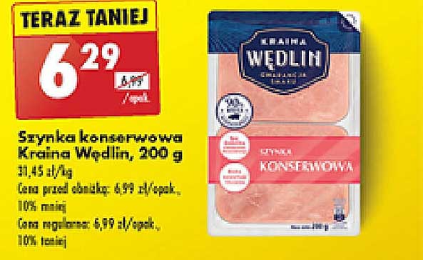 Szynka konserwowa Kraina Wędlin, 200 g