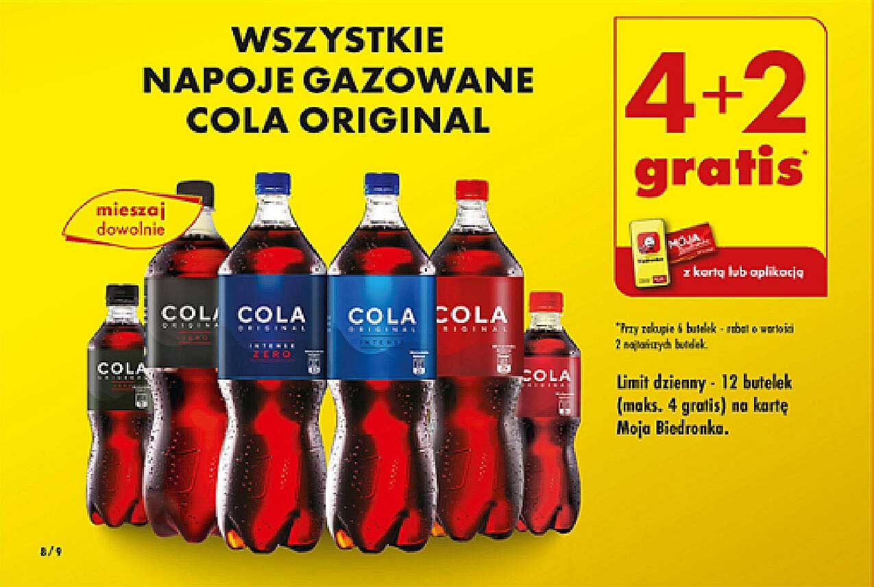 WSZYSTKIE NAPOJE GAZOWANE COLA ORIGINAL