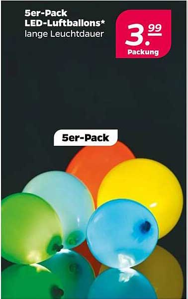 5er-Pack LED-Luftballons*