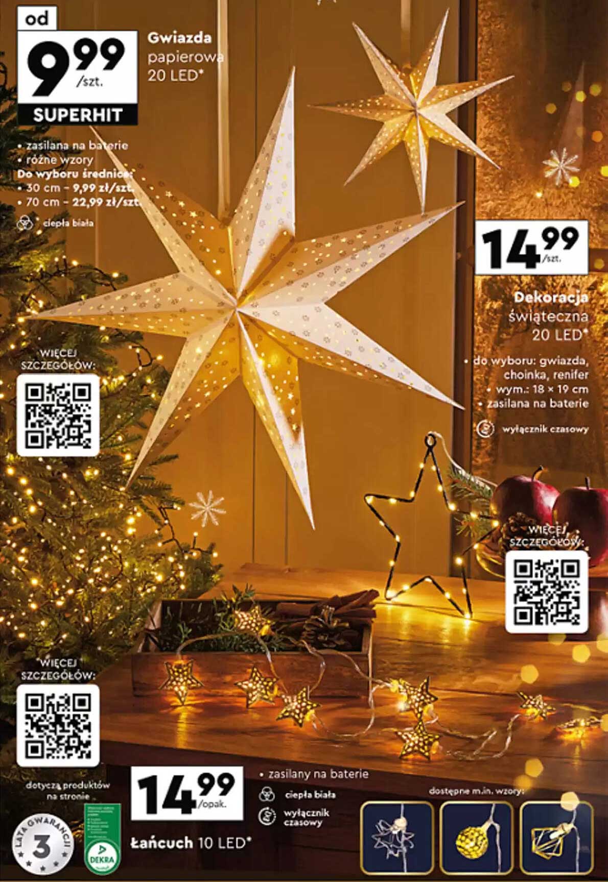 Gwiazda papierowa 20 LED*