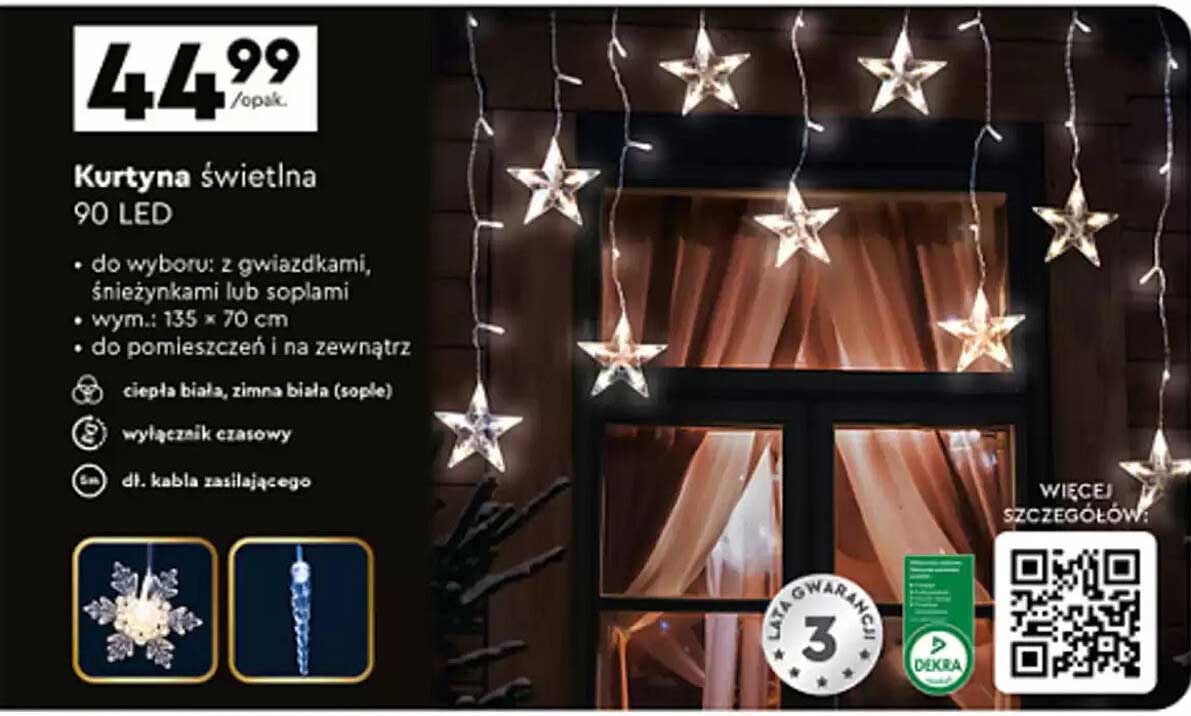 Kurtyna świetlna 90 LED