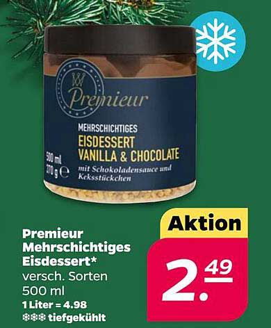 Premieur Mehrschichtiges Eisdessert Vanille & Chocolate