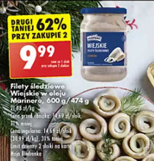 Filety śledziowe Wiejskie w oleju Marineru