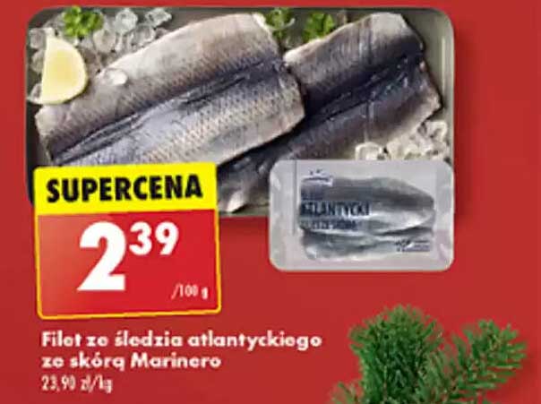 Fillet ze śledzia atlantyckiego ze skórą Marinero