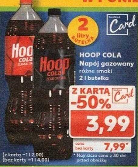 HOOP COLA Napój gazowany różne smaki 2 l butelka