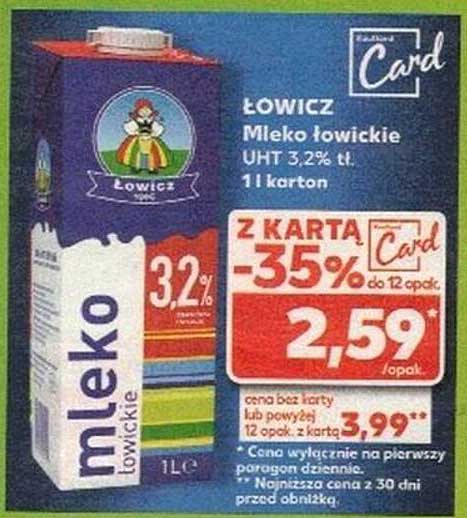 ŁOWICZ Mleko łowickie UHT 3,2% tł. 1l karton