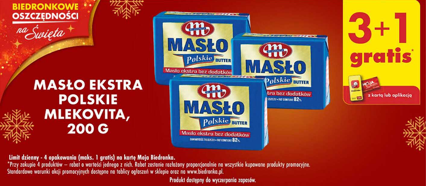 MASŁO EKSTRA POLSKIE MLEKOVITA, 200 G