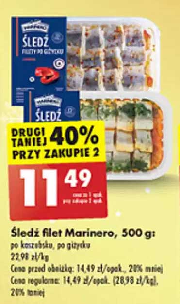 Śledź filet Marínero, 500 g: