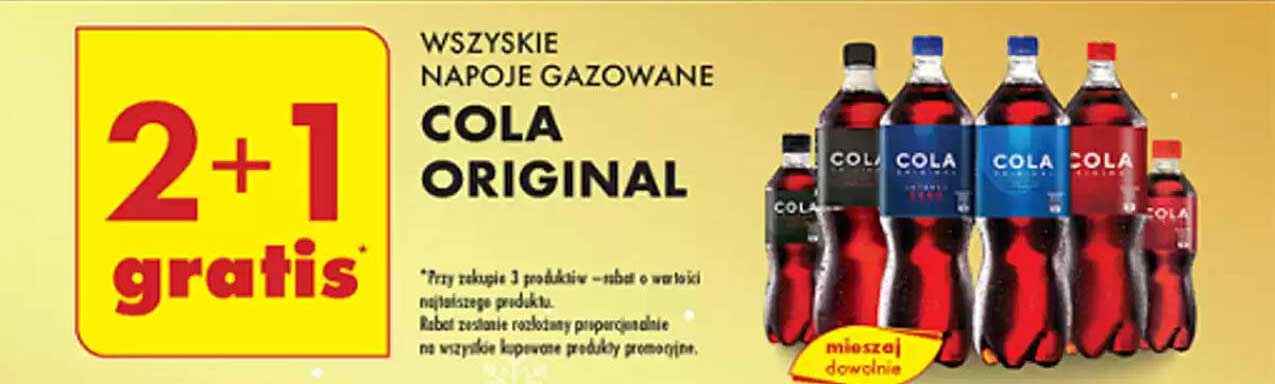 WSZYSTKIE NAPOJE GAZOWANE COLA ORIGINAL