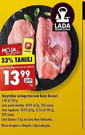 Szynka wieprzowa bez kości