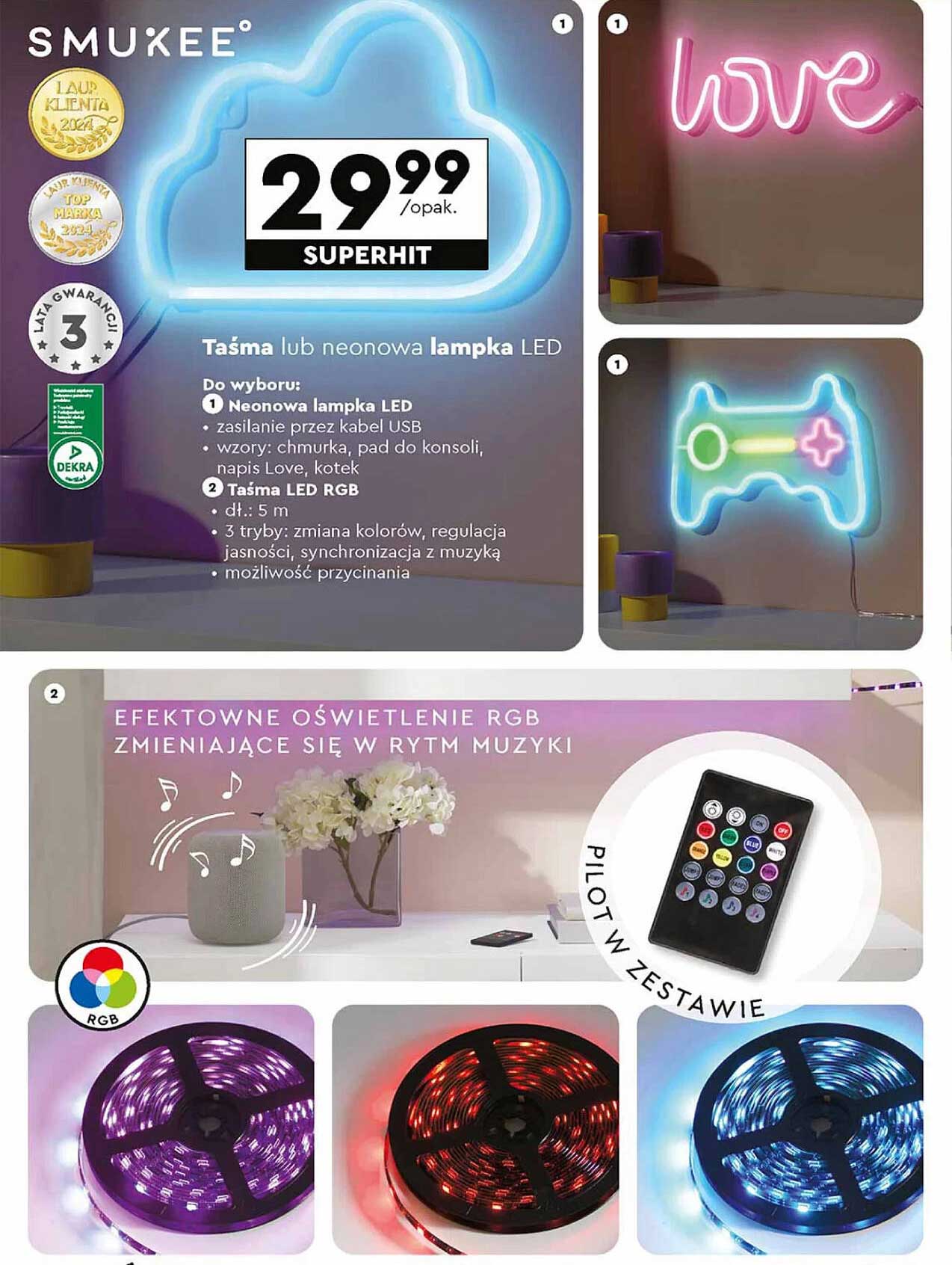 Neonowa lampka LED