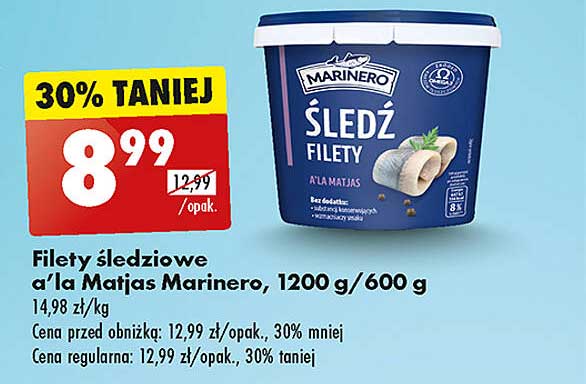 Śledź filety a'la Matjas Marineró