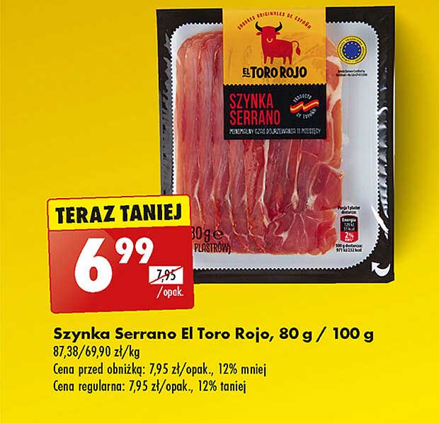 Szynka Serrano El Toro Rojo