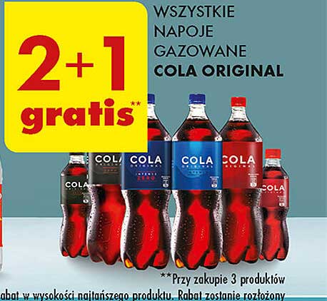 WSZYSTKIE NAPOJE GAZOWANE COLA ORIGINAL