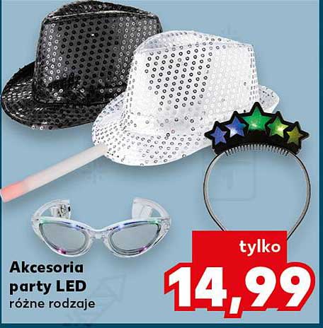 Akcesoria party LED różne rodzaje