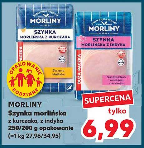 MORLINY Szynka morlińska z kurczaka, z indyka