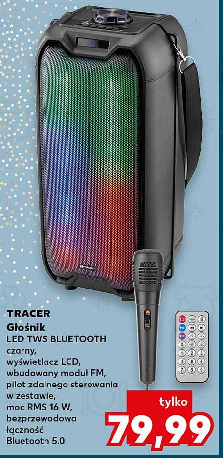 TRACER Głośnik LED TWS BLUETOOTH