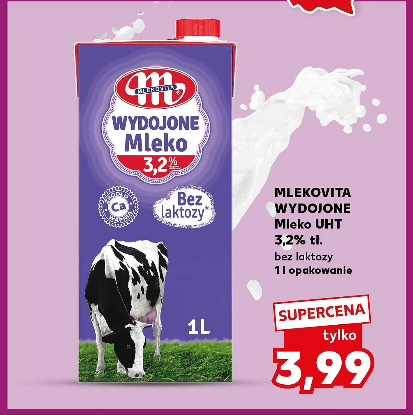 MLEKOVITA WYDOJONE Mleko UHT 3,2% tł.