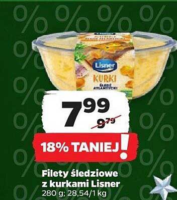 Filety śledziowe z kurkami Lisner