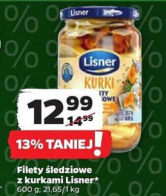 Filety śledziowe z kurkami Lisner*