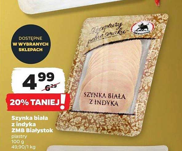 Szynka biała z indyka ZMB Białystok