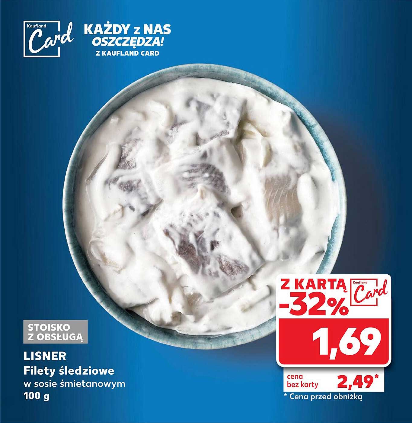 LISNER Filety śledziowe w sosie śmietanowym